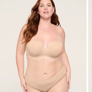 Cacique Tan Nude 44D Boost Multi Way Strapless Bra FUC Lots of Life Left!